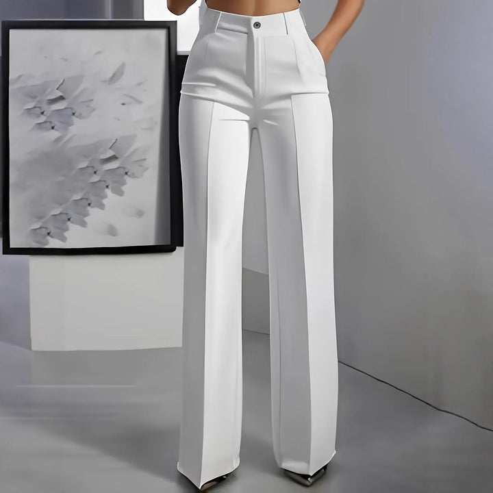 Elegante dames pantalon, ideaal voor zakelijke meetings of een chique smartcasual outfit.