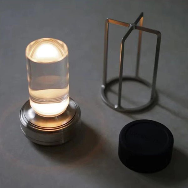 Stijlvolle sfeerlamp: vintage look, dimbaar via touch. Perfecte woondecoratie.