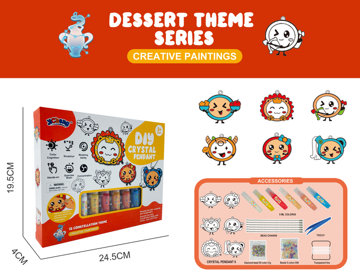 Kinderen creëren unieke sterrenbeeld kristallen met deze DIY knutselset. Creatief & educatief speelgoed.