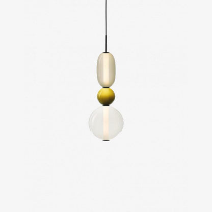 Moderne Hanglamp met Gekleurd Glas