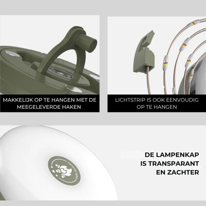 Flexibele decoratieve LED buitenverlichting, oprolbaar, waterdicht en met powerbank functie.