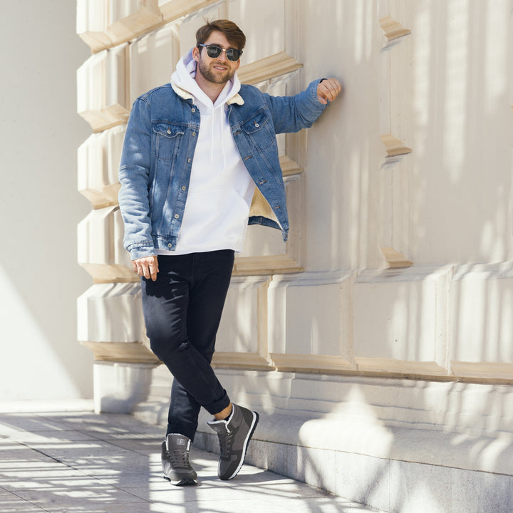 Modieuze herenschoenen Ruben, warm gevoerd en casual, geschikt voor wintermode buiten.