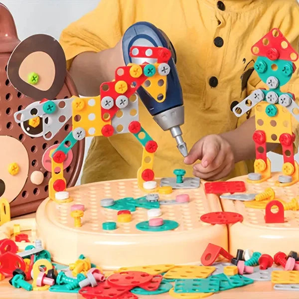 Kinderen leren spelenderwijs met deze magische Montessori bouwspeelgoedkist. Ontwikkel motoriek en STEM.