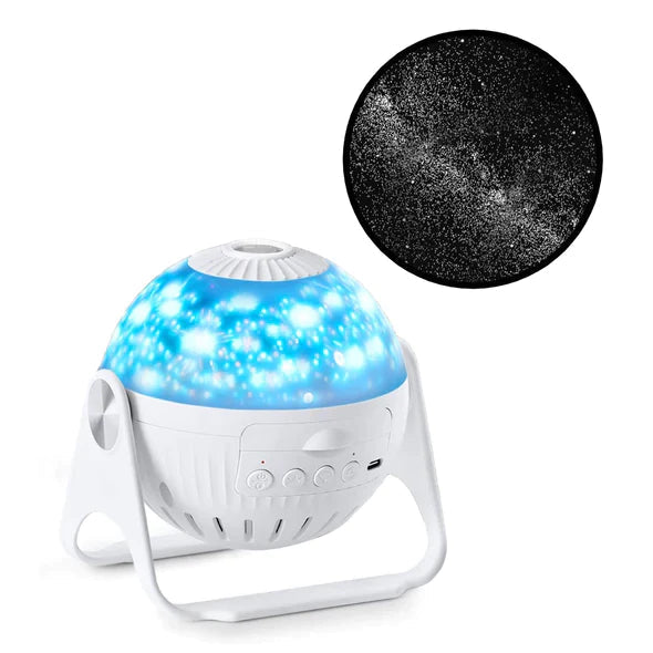 Sterrenprojector met dynamische galaxy nevel en heldere sterren, een perfecte sfeermaker voor ontspanning thuis.