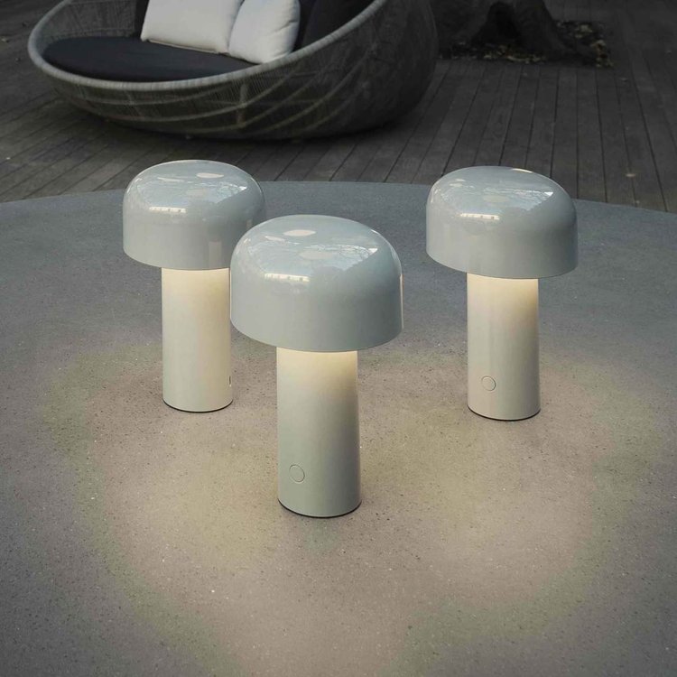 Luminor LED tafellamp: modern, dimbaar en draagbaar, met driekleurige sfeerverlichting opties.