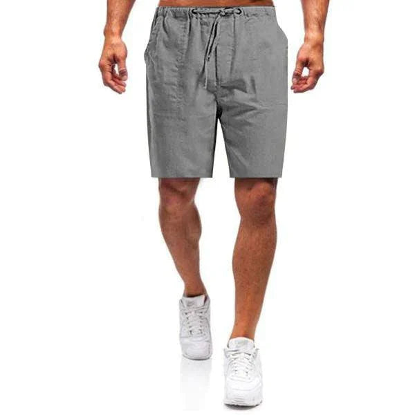 Heren linnen shorts Nils in een modieuze kleur, ideaal als strandkleding of een relaxte zomeroutfit.