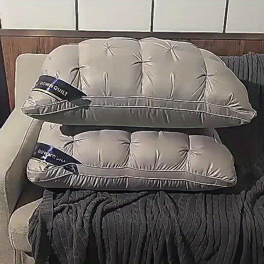Luxe ergonomisch neksteun kussen voor optimaal slaapcomfort, hypoallergeen en machinewasbaar.