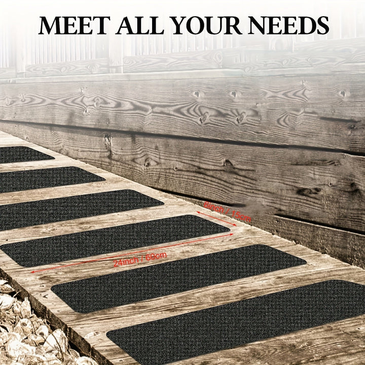 Sterke grip antislip trapstrips, perfect voor veilige trappen binnen en buiten, als antislipmat voor uw voeten.