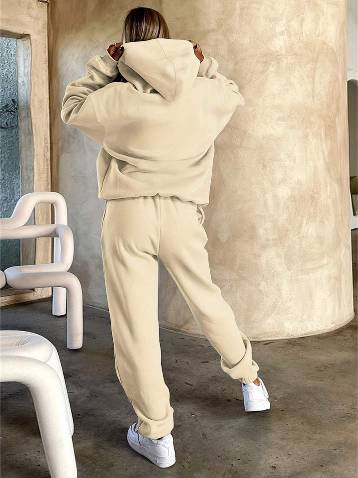 Veelzijdig dames trainingspak, 2-delige set, perfect voor thuis, vrijetijd of een sportieve look.