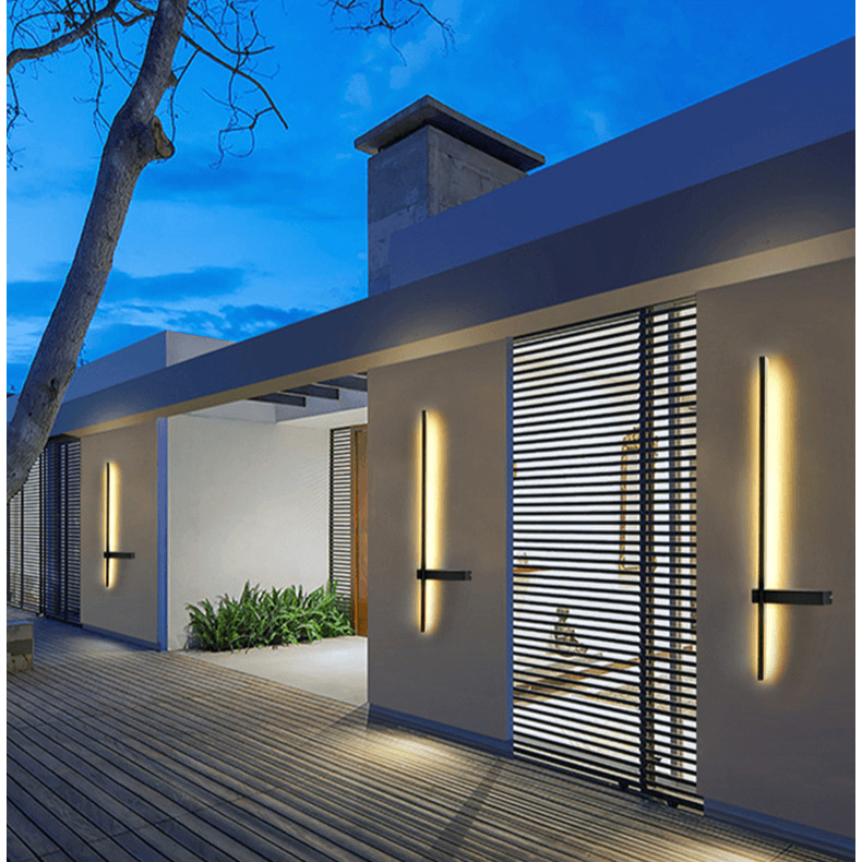 Moderne Buitenzuil LED Wandlamp