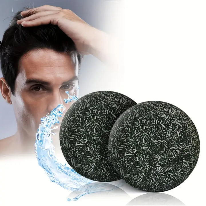 Eenvoudige haar- & baardverzorging met de Anti-Grijs Shampoo Bar. Natuurlijk grijs haar verminderen.