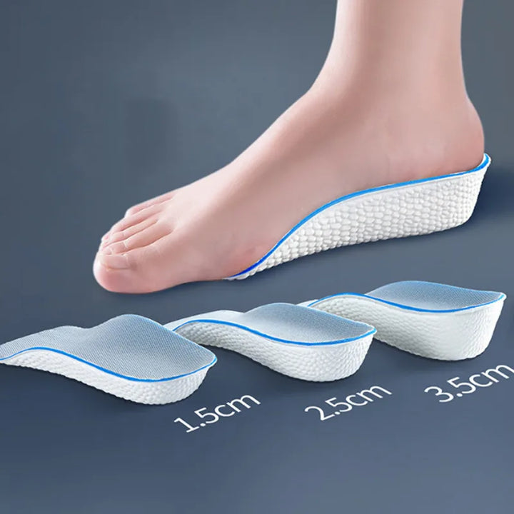 Unisex orthopedische inlegzolen met hoogteverhoging, voor optimaal comfort en betere houding.