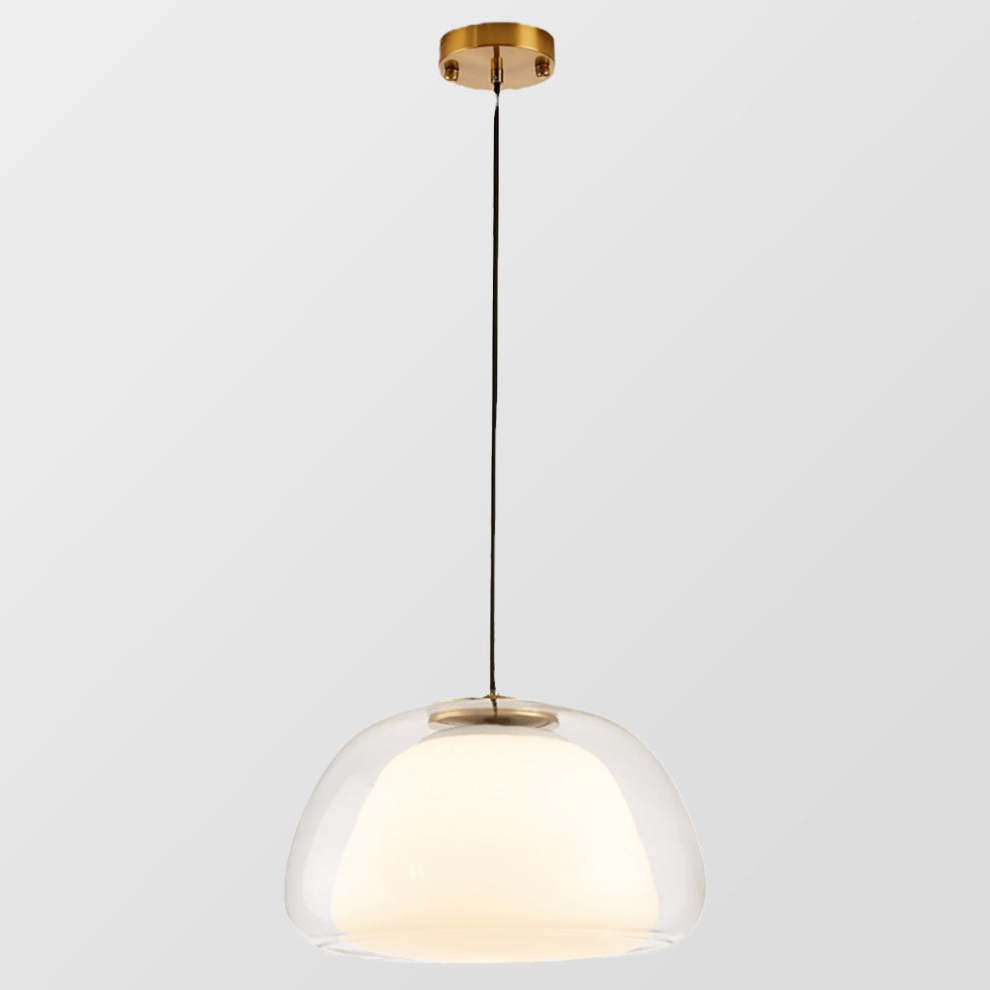 Design keukenlamp, glazen kap met trendy jelly silhouet; perfect voor hedendaagse keukens.
