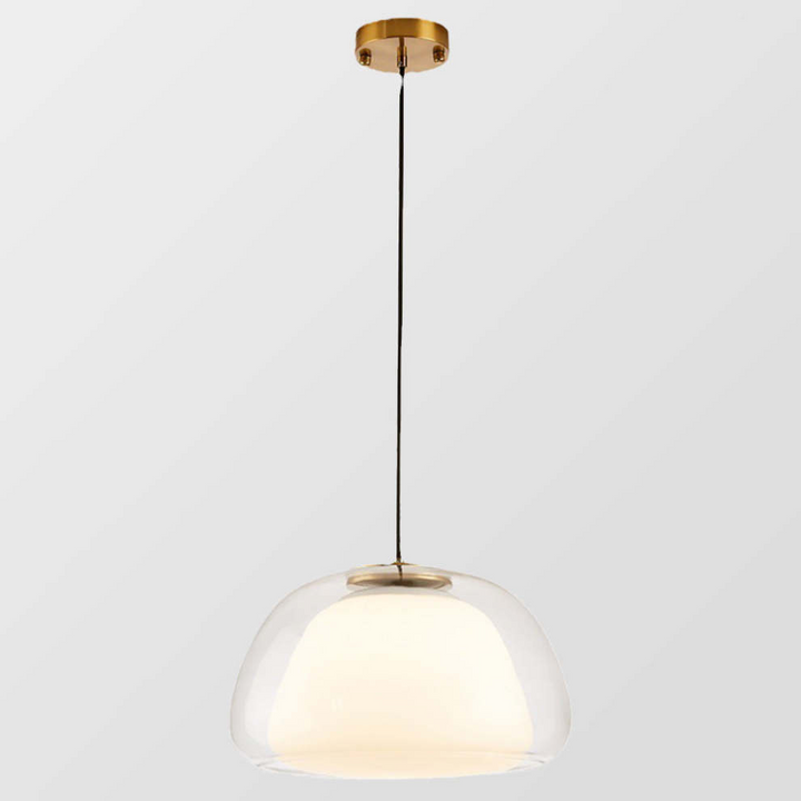 Design keukenlamp, glazen kap met trendy jelly silhouet; perfect voor hedendaagse keukens.