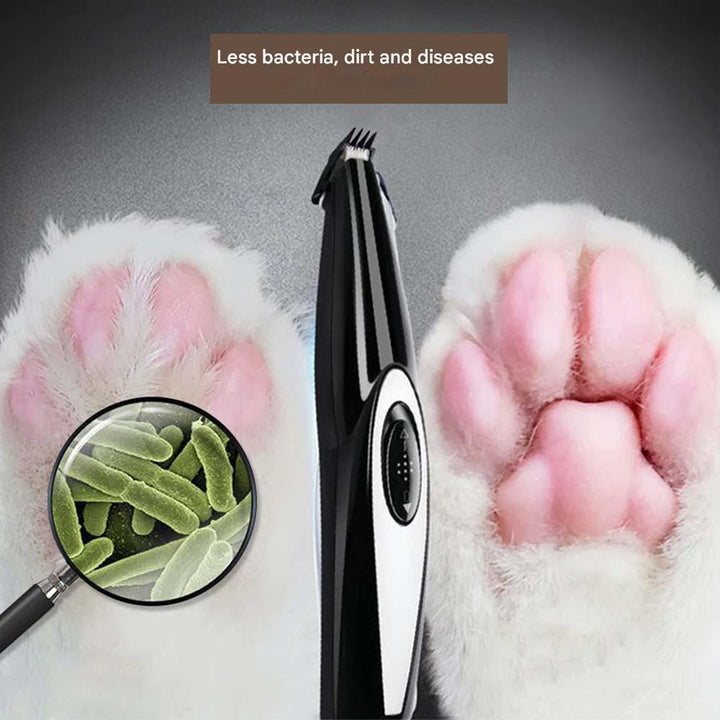 Nauwkeurige hondentrimmer voor gevoelige gebieden; trim de vacht rond ogen en oren veilig met deze PawPerfect precisietrimmer.