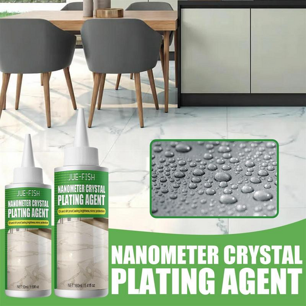 StoneShine nanocoating voor glanzende steenoppervlakken, perfect voor keukenblad en professioneel vloeronderhoud.