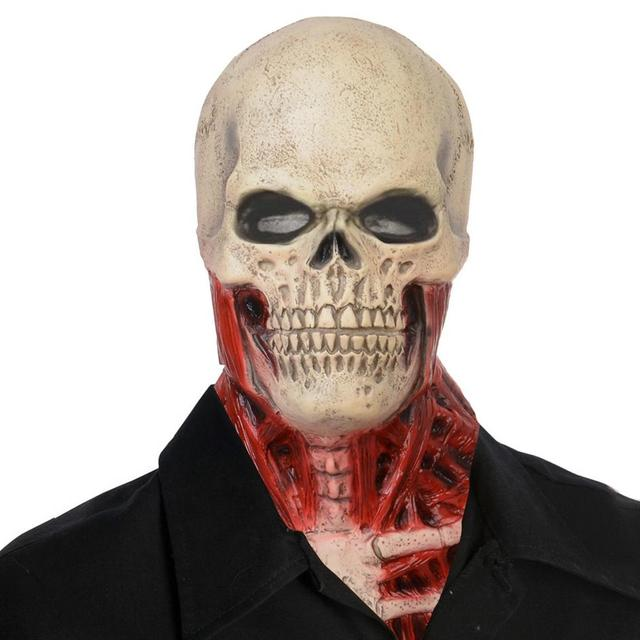 Halloween doodskop masker, angstaanjagend en griezelig, perfect voor een eng kostuum of themafeest.