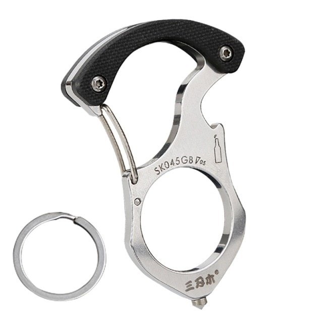 Essentiële auto veiligheidsgadget: multifunctionele sleutelhanger met nood raambreker voor snelle ontsnapping.