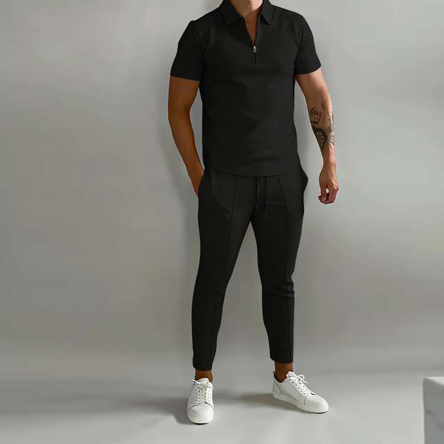 Stijlvol Heren Urbanflex trainingspak: comfortabele tweeledige sportset. Perfect voor lente/zomer sport & vrije tijd.