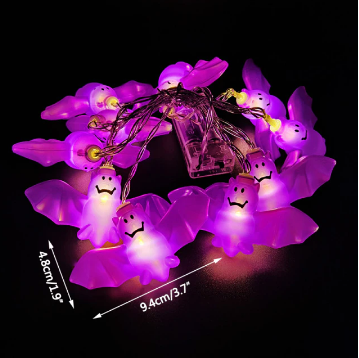 Spookachtige Halloween LED lichtsnoer voor feestverlichting. Creëer een griezelige sfeer.