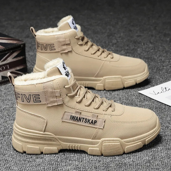 Heren wintersneakers, comfortabel en warm, ideaal voor koude dagen.