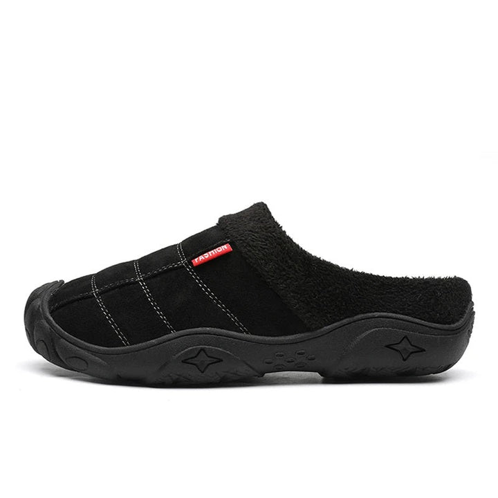Heren warme instappers, ideaal voor binnen. Comfortabele antislip sloffen voor thuis.