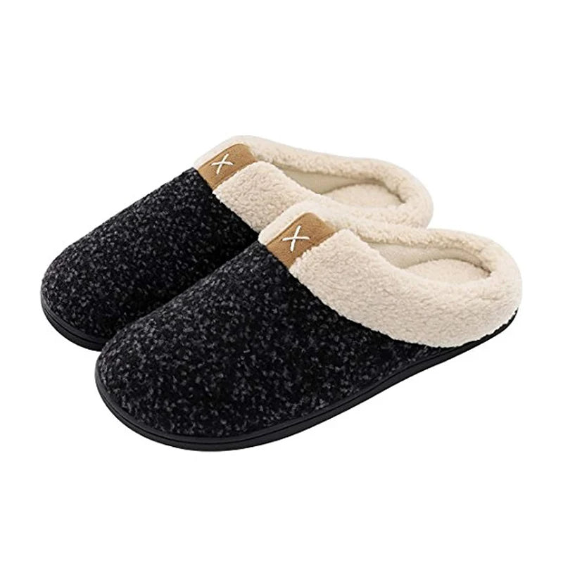 Zachte heren pantoffels, perfect als huisschoenen voor ultiem comfort en ontspanning.