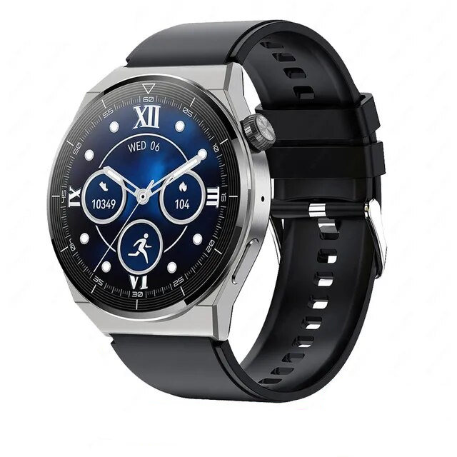 Unisex smartwatch Classic met stijlvol stalen bandje, ideaal voor fitness en HD bellen.