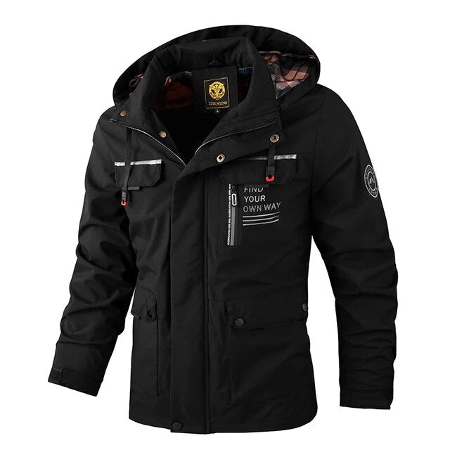 Heren winterparka met capuchon, stijlvol en warm jack voor mannen.