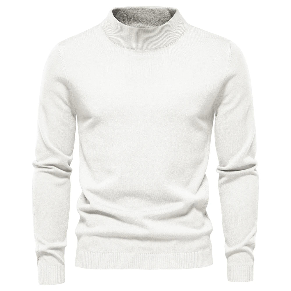 Warme heren coltrui, comfortabele wintertrui met slim-fit pasvorm voor dagelijks gebruik en stijl.