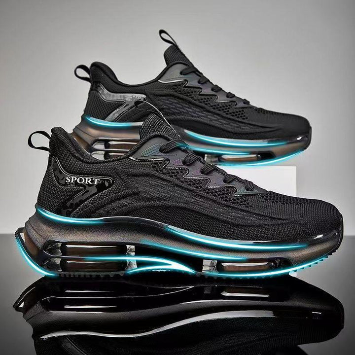 Sportieve heren sneakers voor een casual look en dagelijks comfort. Ademende wandelschoenen met luchtkussen demping.