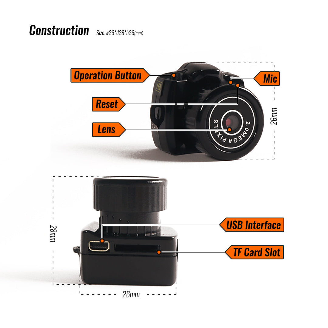 HD digitale camera voor het hele gezin, eenvoudig te gebruiken en past in elke zak.