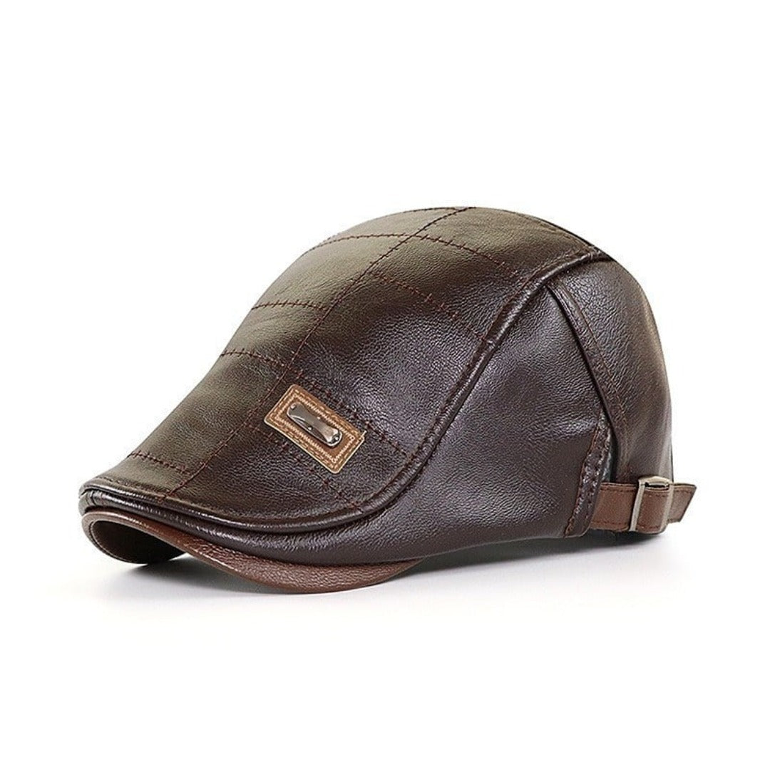 Twee heren retro baretten, zwart en bruin. Tijdloze klassieke hoeden, nu 1+1 gratis.