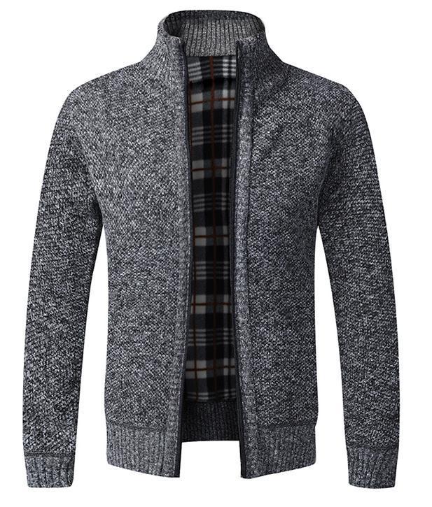 Warm en stijlvol herenvest met een klassieke kraag, een must-have voor de wintergarderobe.