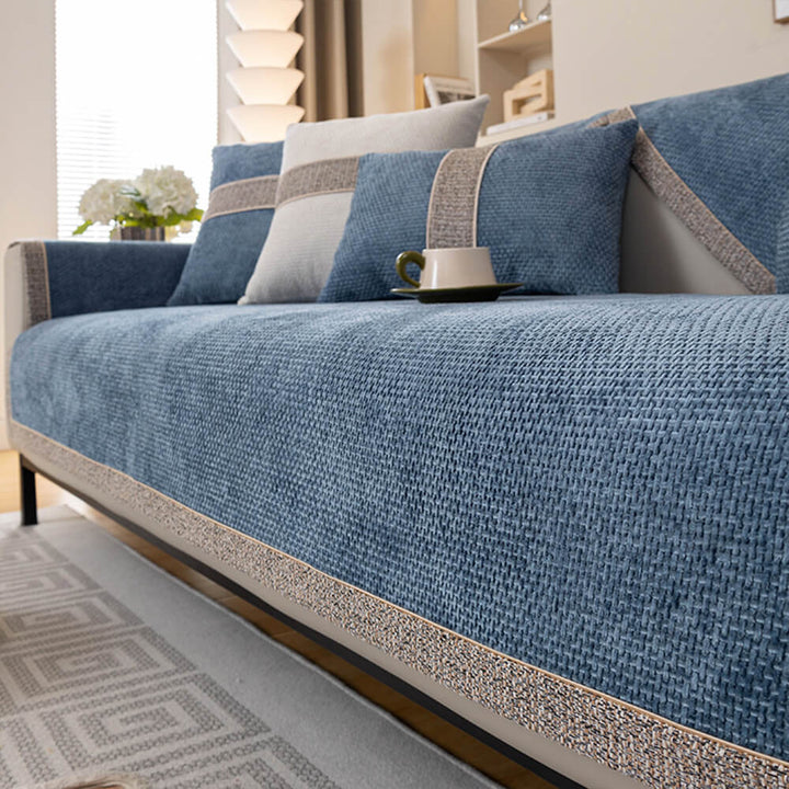 Zachte textuur van de universele bankhoes; ultiem comfort en moderne decoratie voor uw bank en interieur.