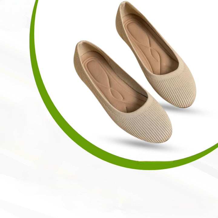 Melina: de perfecte damesballerina's voor comfort en gezondheid. Ergonomisch en antislip design.