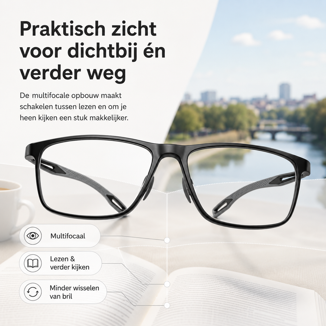 Unisex SANDSBERGORIGINALS leesbril: ultralicht TR90 montuur, comfortabel voor langdurig dragen.