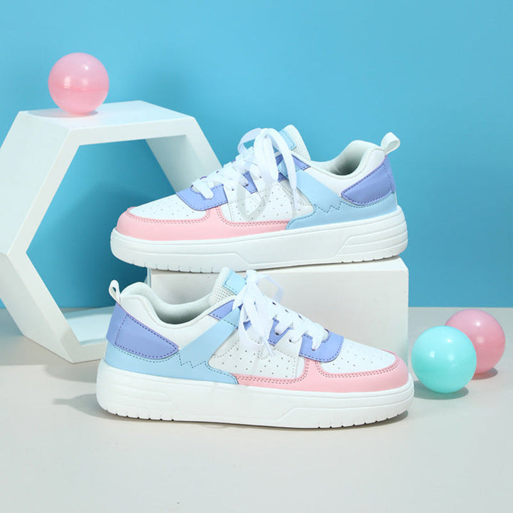 Vrolijke dames sneakers: casual, comfortabel en modieus, ideaal voor dagelijks gebruik en voetcomfort.
