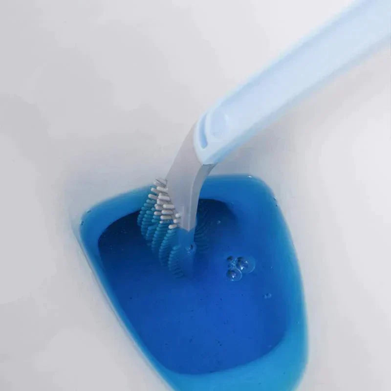 Functioneel design van de SmartBrush toiletborstel, speciaal voor een hygiënische en efficiënte schoonmaak van uw toilet.