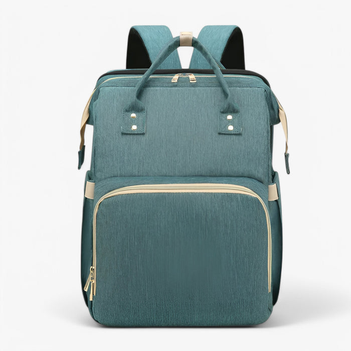 Noëlle multifunctionele verzorgingstas met uitschuifbaar babybedje, perfect voor onderweg.