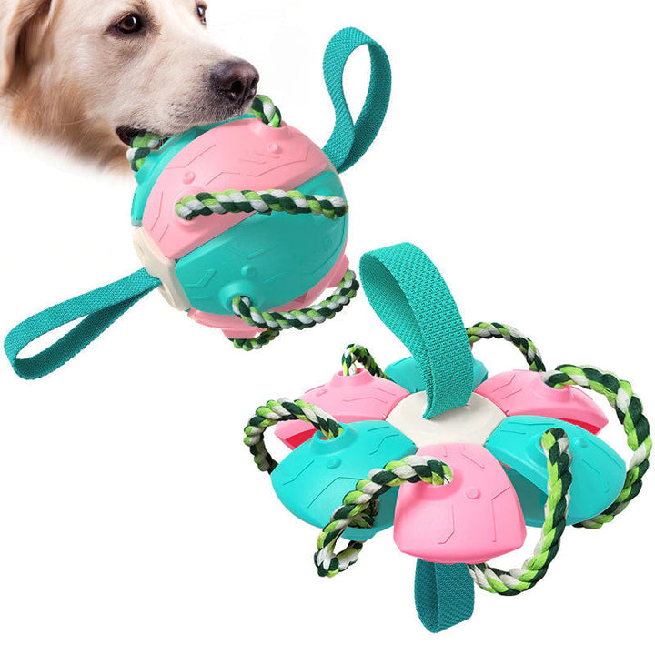Duurzame interactieve honden kauwbal voor mondhygiëne, training en vermaak; essentieel hondenspeelgoed.