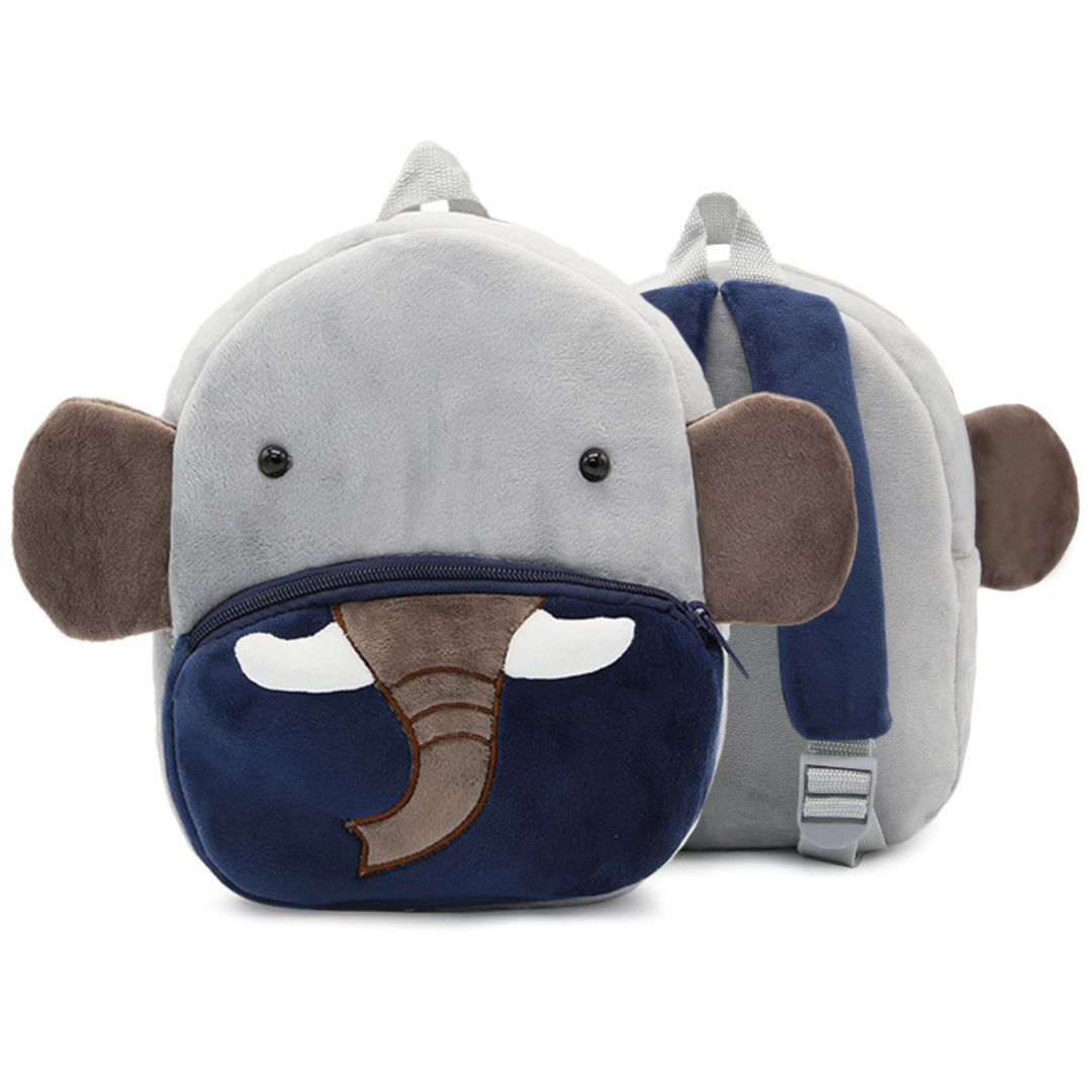 Speelse pluche tas voor kinderen, perfect als eerste schooltas of cadeautje.