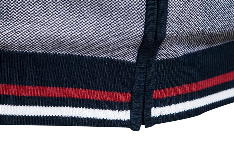 Man draagt comfortabel en trendy heren vest, casual urban outfit perfect voor elke dag.