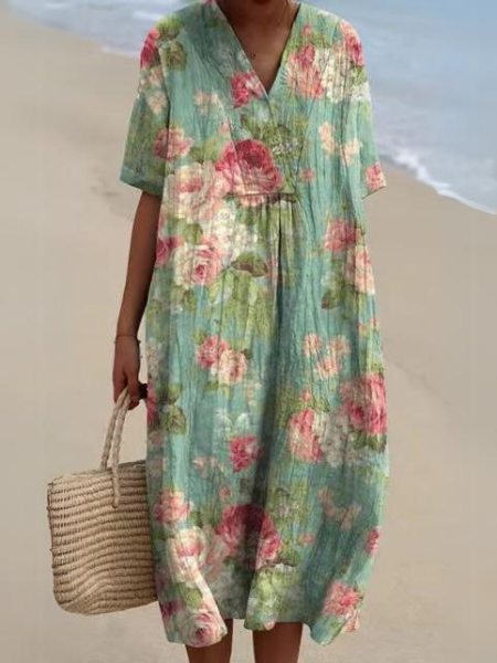 Luchtige bloemenjurk voor dames, een must-have zomerjurk met een charmante print.