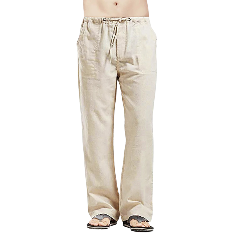 Comfortabele, luchtige heren zomerbroek, perfect als strandbroek of voor een casual vakantie outfit. Oversized pasvorm.