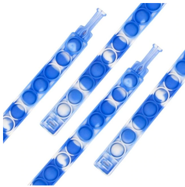 Sensorische polsband voor angst en stress. Een flexibele fidget armband om te friemelen.