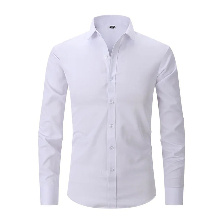 Stijlvol slim fit heren overhemd voor bruiloft of gala. Kreukvrij en formeel, perfect voor een nette look.