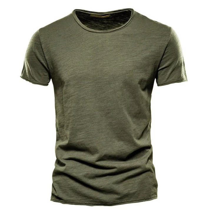 Stijlvol heren basis t-shirt voor mannen, veelzijdig en essentieel voor elke dagelijkse outfit.