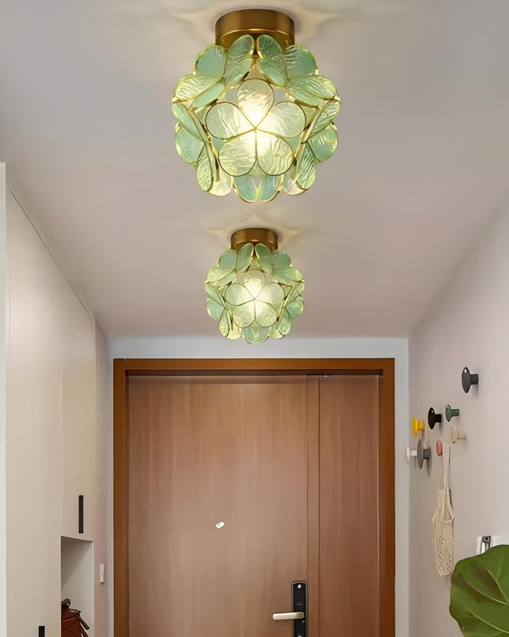 Bloem Plafondlamp, sierlijke verlichting van acryl voor uw woonkamer.