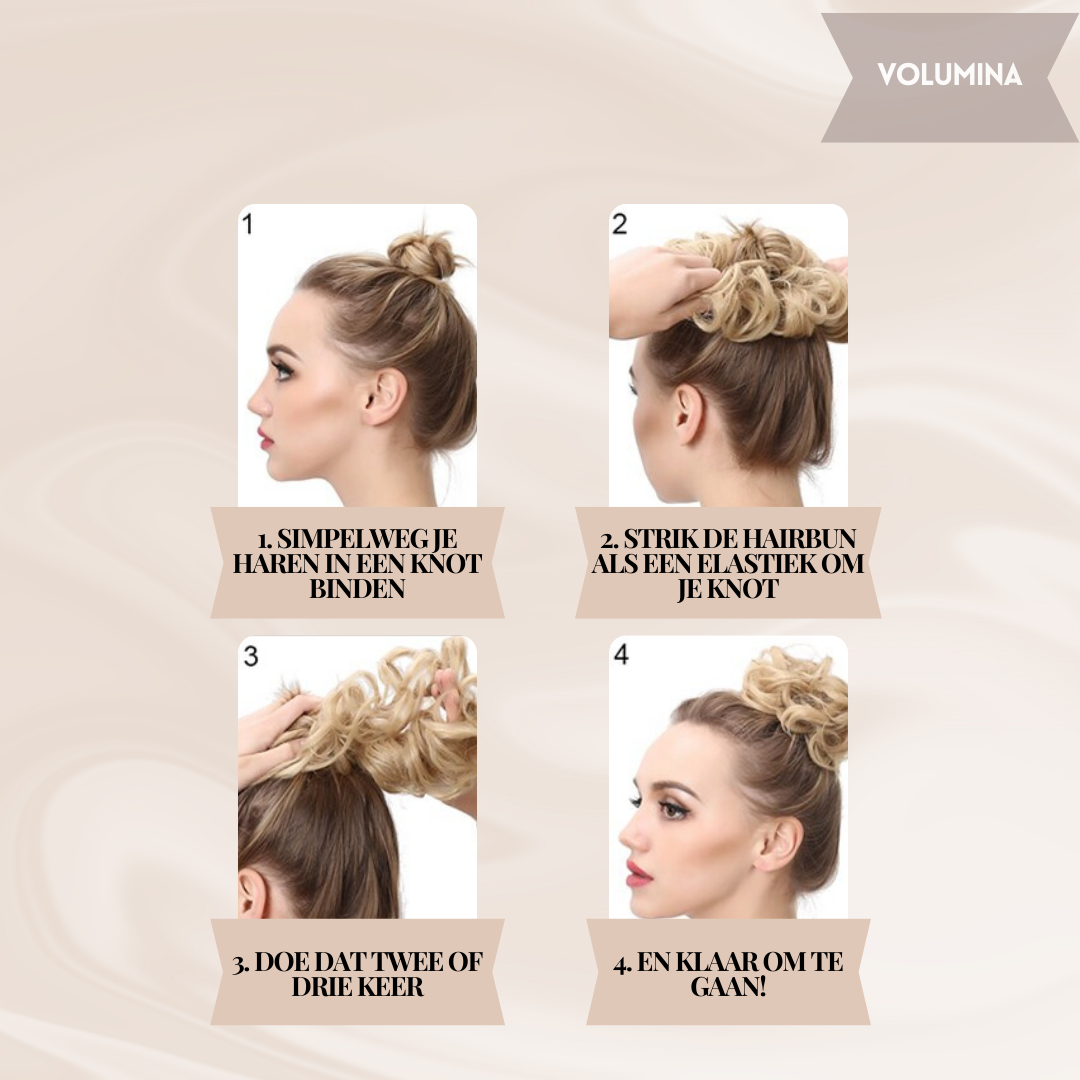 Synthetische haarknot dames, snelle haaropvulling voor een elegante look.